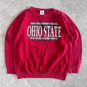 90s Vintage Ohio State Buckeyes Red Crewneck Size XL